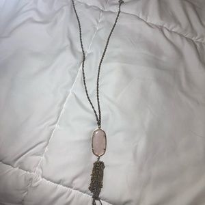 Rayne Kendra Scott necklace in rose quartz